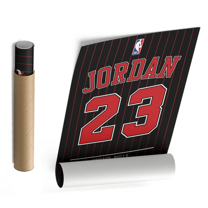 Michael Jordan Bulls Jersey Canvas Print | Wall Art Decor