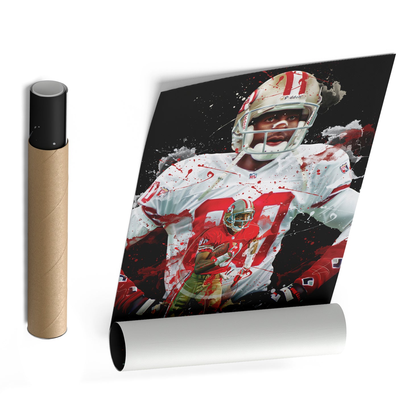 Jerry Rice 49ers Canvas Print | San Francisco Football Wall Art
