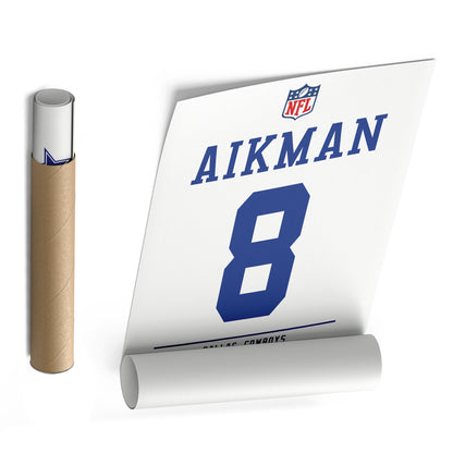 Troy Aikman Cowboys Jersey Canvas Print | Wall Art Decor