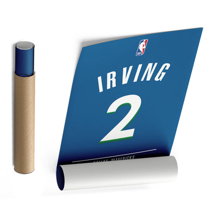 Kyrie Irving Mavericks Jersey Canvas Print | Wall Art Decor