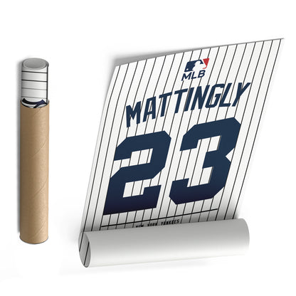 Don Mattingly Yankees Jersey Canvas Print | Wall Art Decor