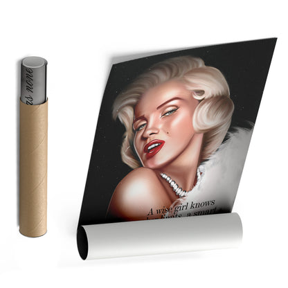 Marilyn Monroe Blonde Quote Canvas Print | Iconic Wall Art