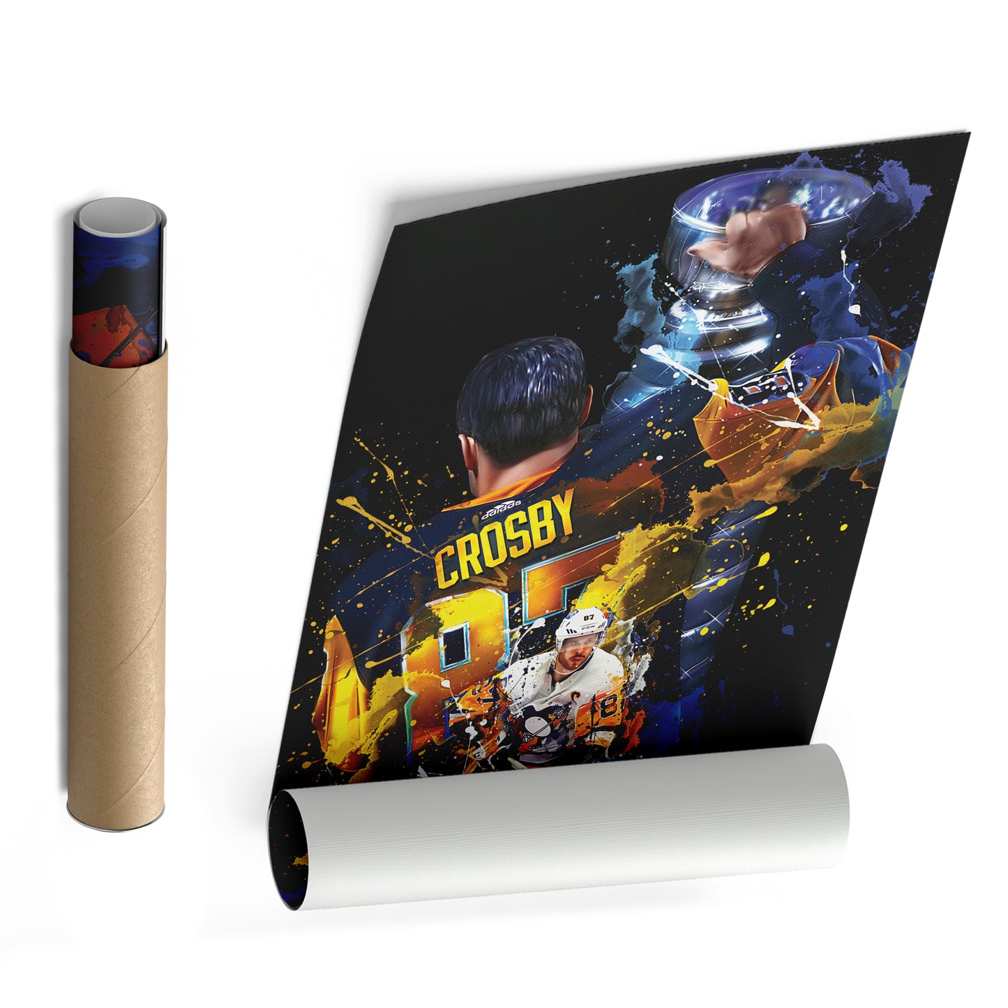 Sidney Crosby Pittsburgh Penguins Canvas Print | NHL Hockey Wall Art