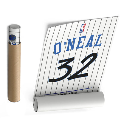 Shaquille O'Neal Magic Jersey Canvas Print | Wall Art Decor