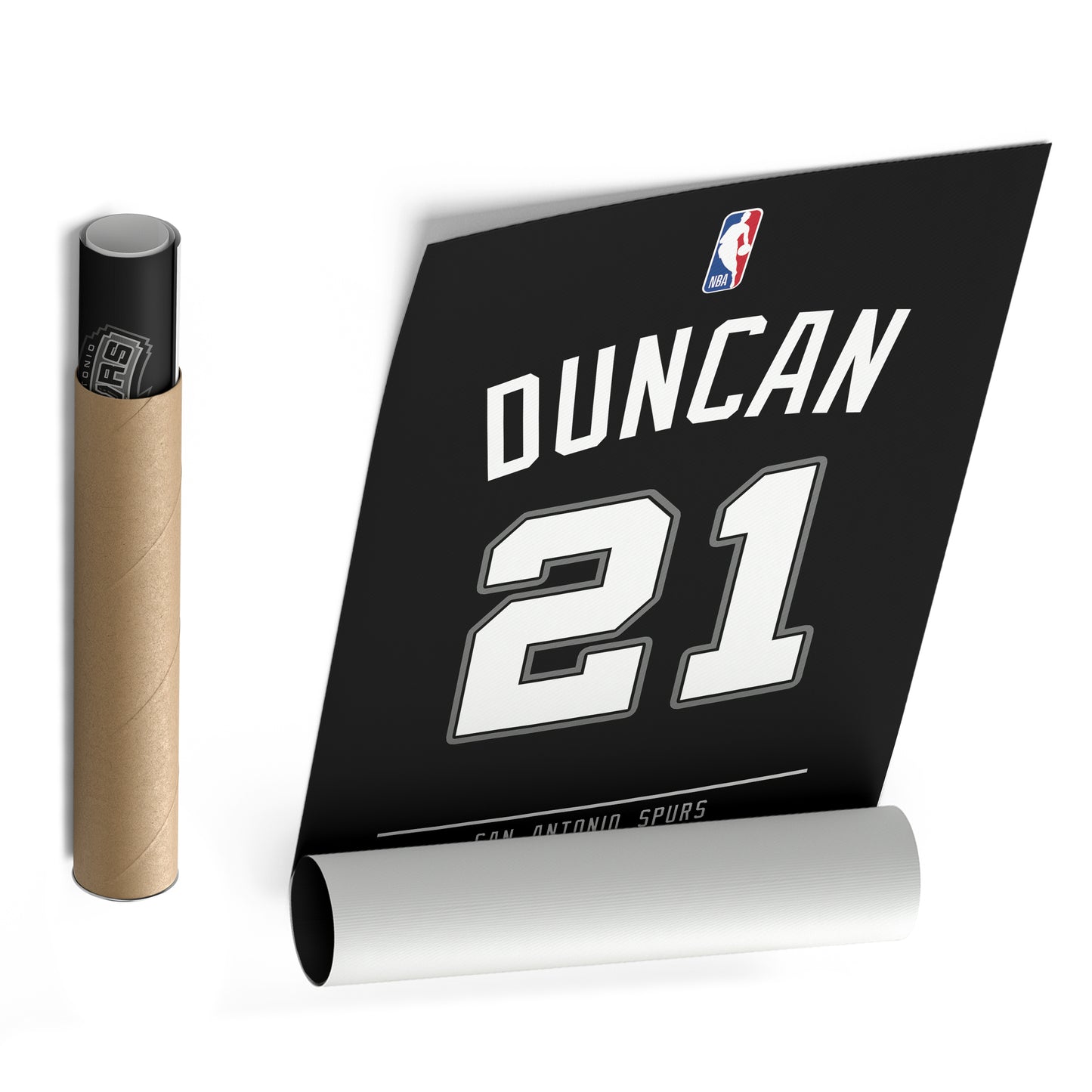 Tim Duncan Spurs Jersey Canvas Print | Wall Art Decor