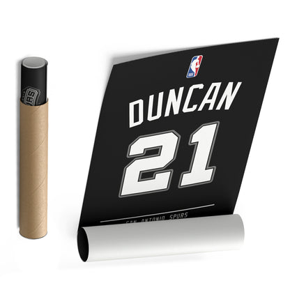 Tim Duncan Spurs Jersey Canvas Print | Wall Art Decor
