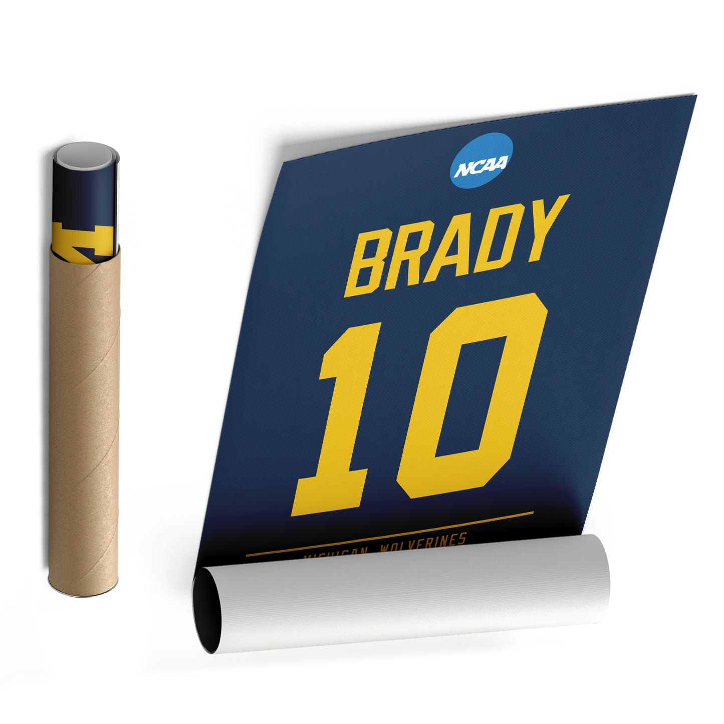Tom Brady Wolverines Jersey Canvas Print | Wall Art Decor