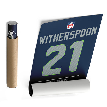 Devon Witherspoon Seattle Seahawks Jersey Canvas Wall Art