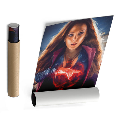 Wanda Maximoff Canvas Print | Marvel Scarlet Witch Wall Art