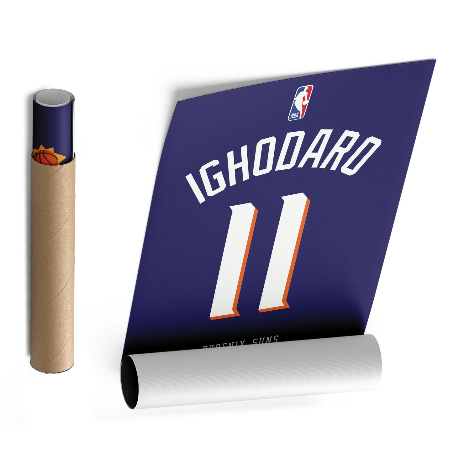 Oso Ighodaro Phoenix Suns Jersey Canvas Wall Art