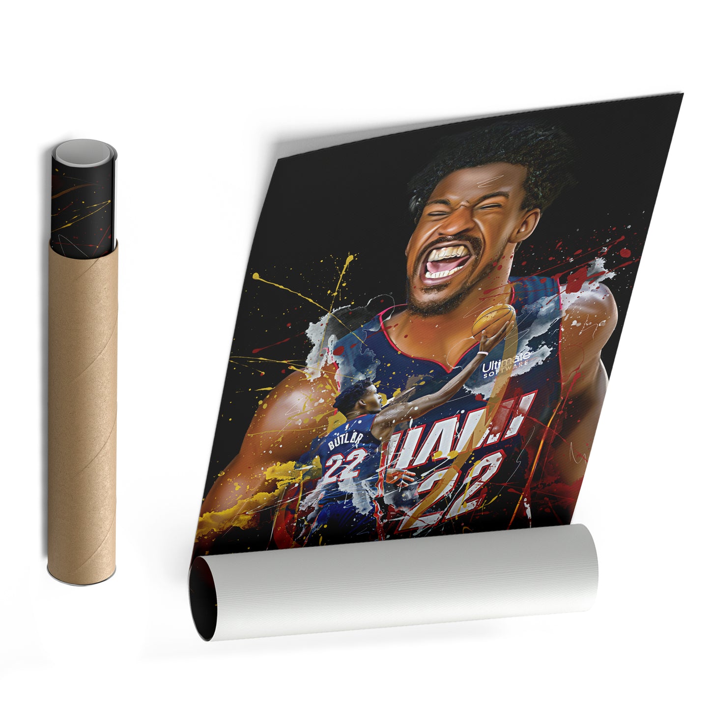 Jimmy Butler Miami Heat Canvas Print | Basketball Wall Art