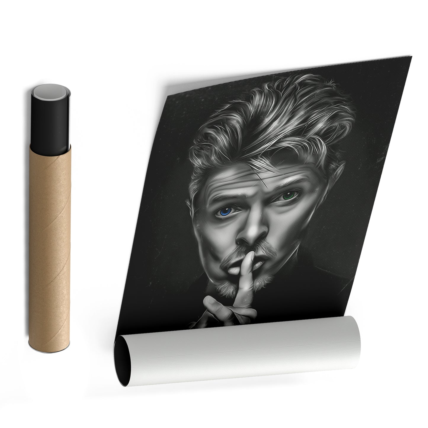 David Bowie ‘Shhh’ Canvas Print | Iconic Music Legend Wall Art