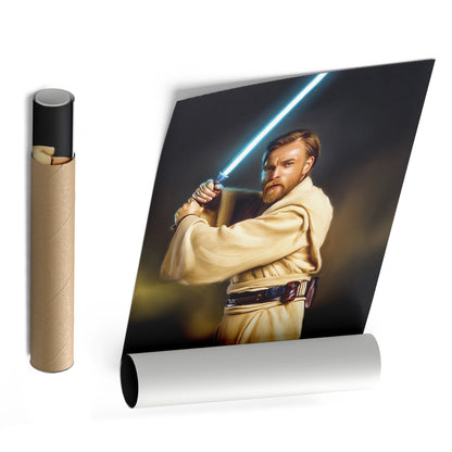 Obi-Wan Kenobi Canvas Print | Star Wars Jedi Master Wall Art