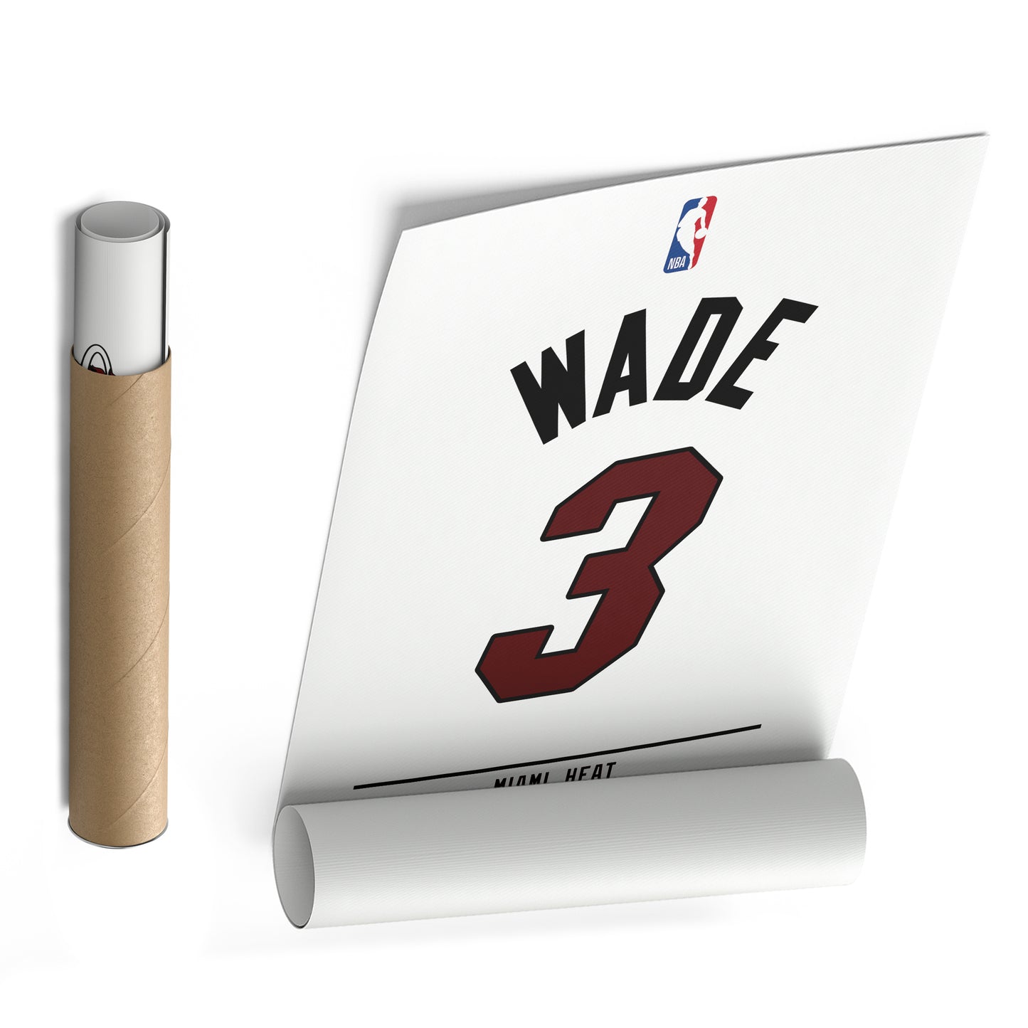 Dwyane Wade Heat Jersey Canvas Print | Wall Art Decor