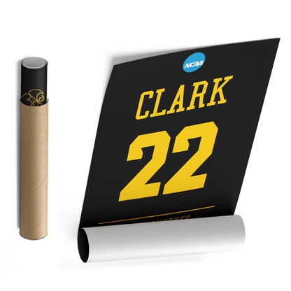 Caitlin Clark Iowa Hawkeyes Jersey Canvas Wall Art