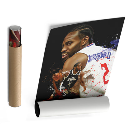 Kawhi Leonard Clippers Canvas Print | Los Angeles Basketball Wall Art