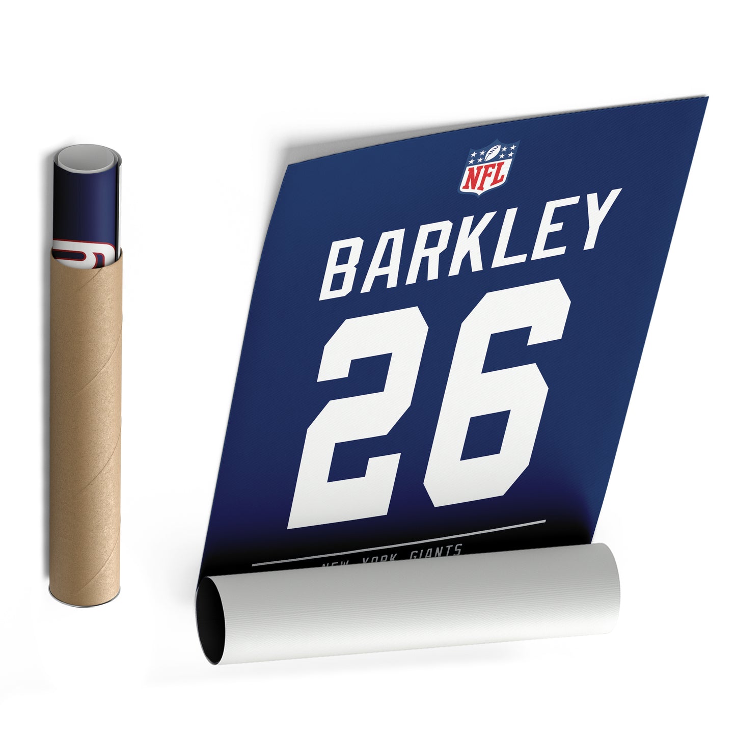 Saquon Barkley Giants Jersey Canvas Print | Wall Art Decor