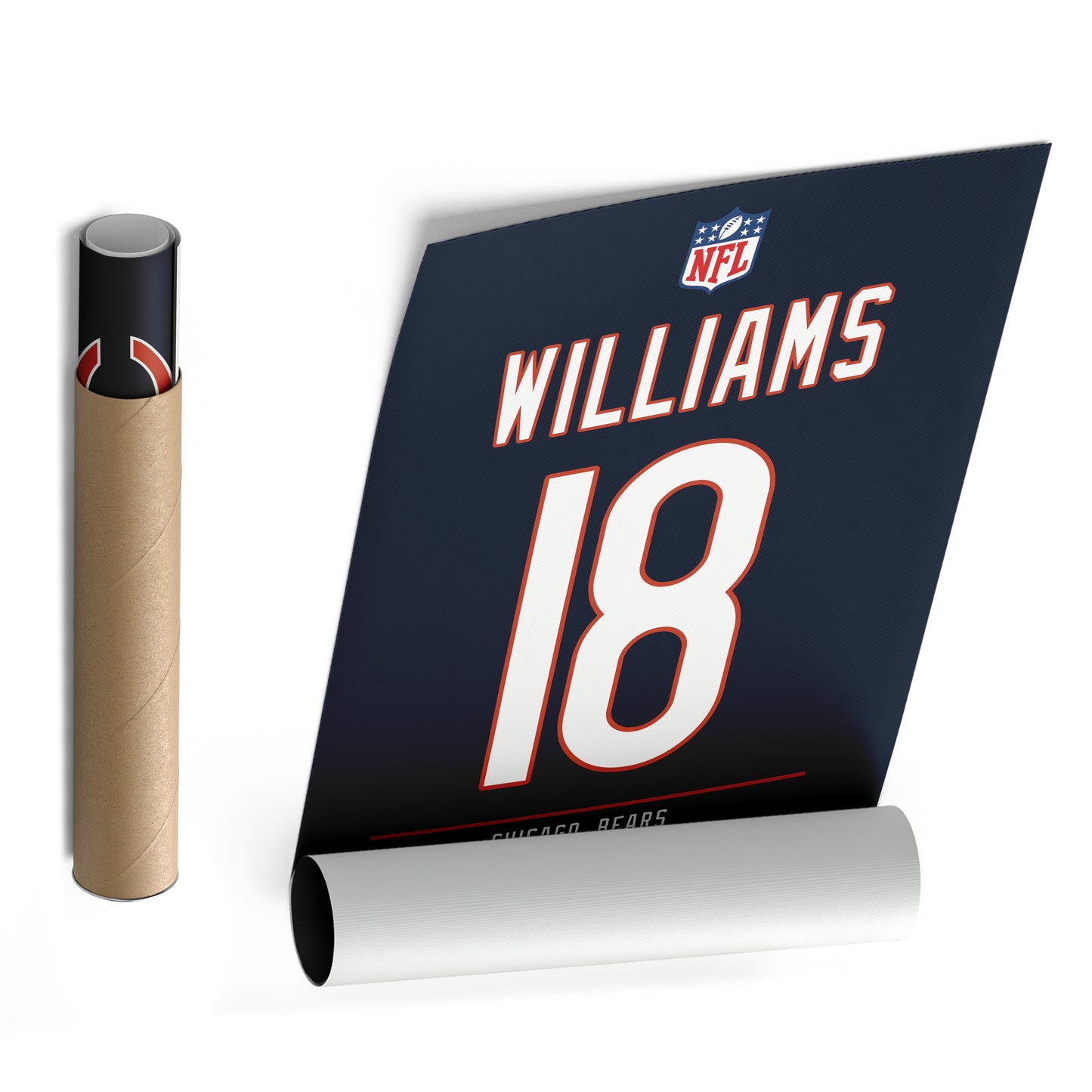 Caleb Williams Bears Jersey Canvas Print | Wall Art Decor