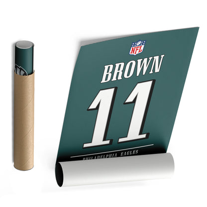 A. J. Brown Eagles Jersey Canvas Print | Wall Art Decor