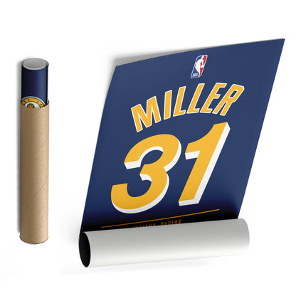 Reggie Miller Pacers Jersey Canvas Print | Wall Art Decor