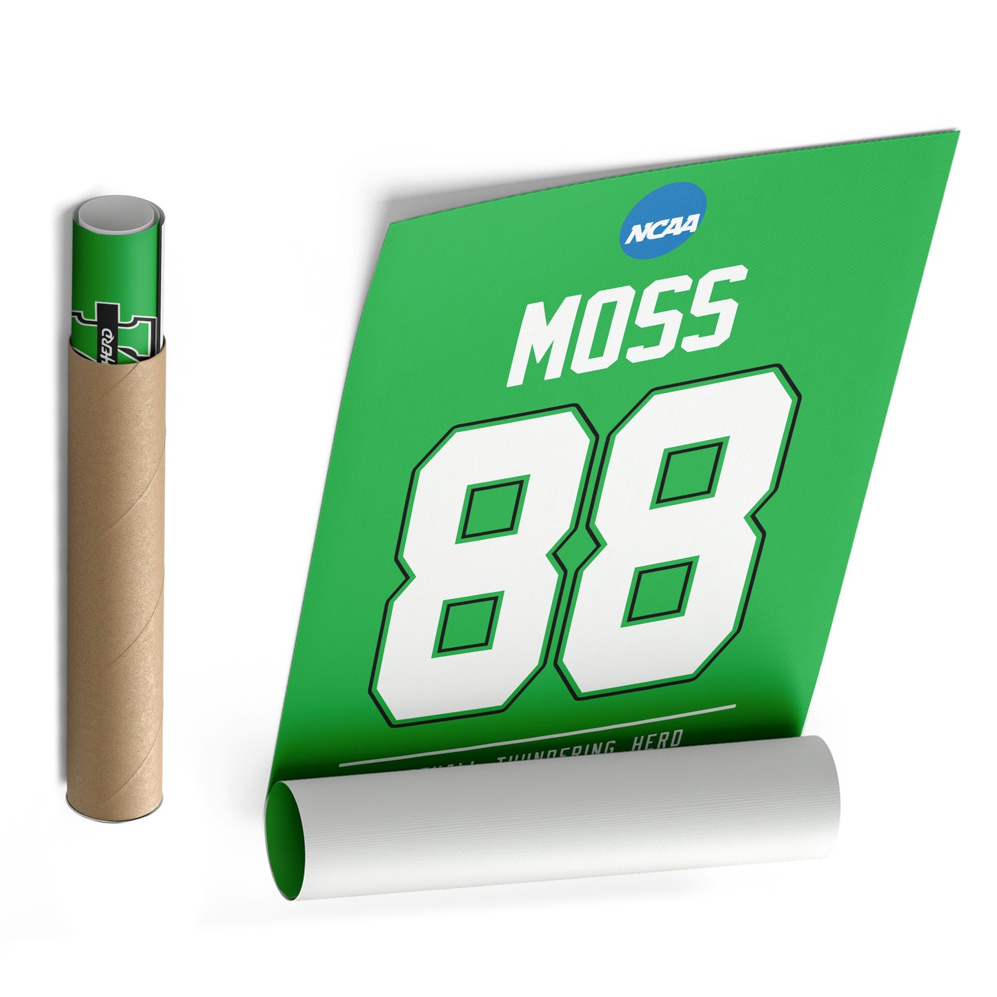 Randy Moss Thundering Herd Jersey Canvas Print | Wall Art Decor