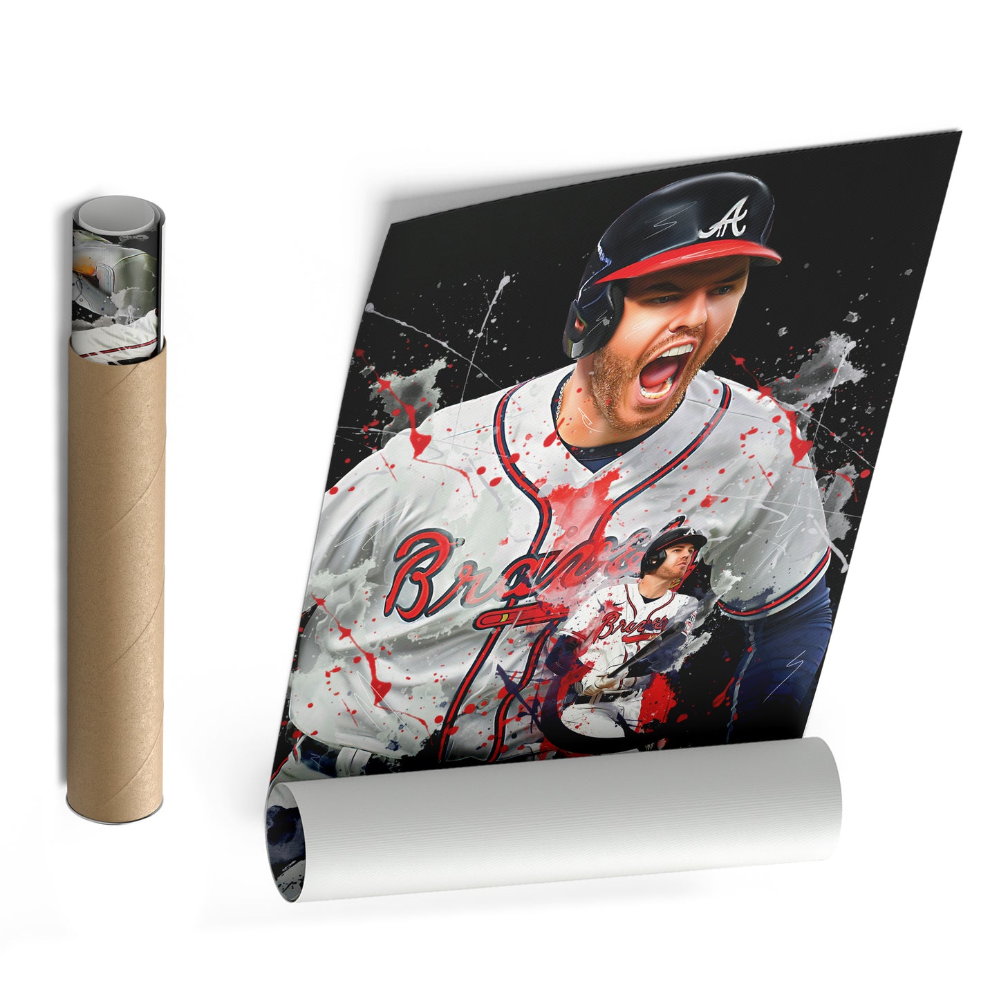 Freddie Freeman Braves Canvas Print | Atlanta Baseball Wall Art