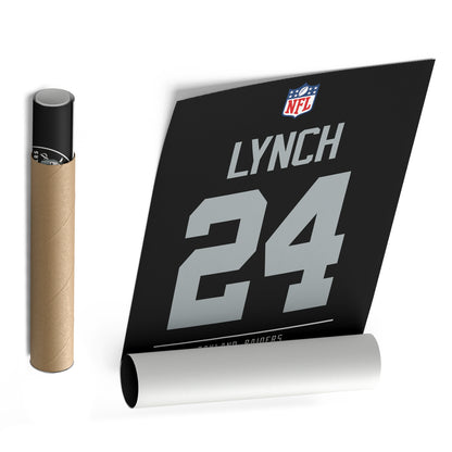Marshawn Lynch Oakland Raiders Jersey Canvas Wall Art