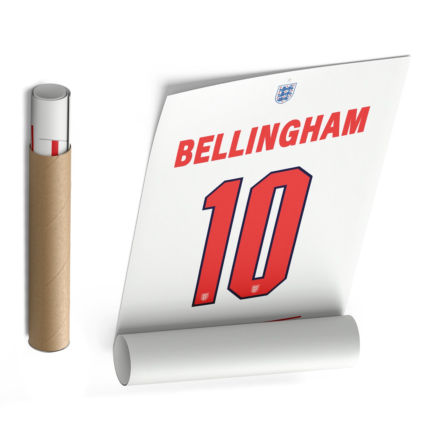 Jude Bellingham England Jersey Canvas Wall Art