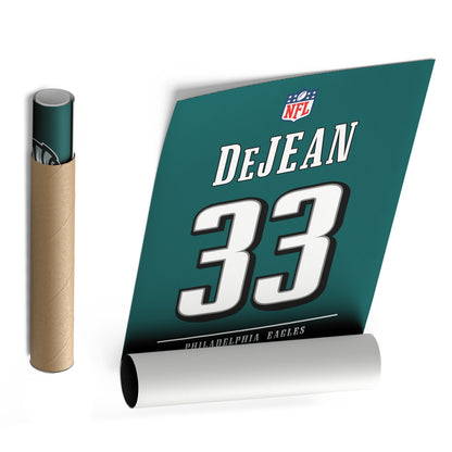Cooper DeJean Eagles Jersey Canvas Print | Wall Art Decor