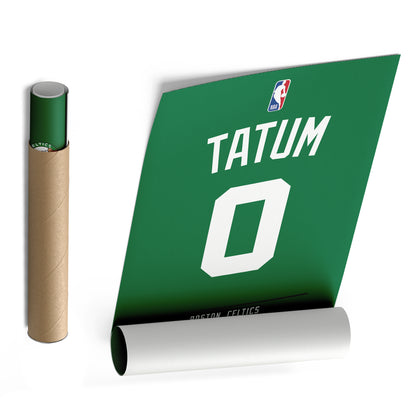Jayson Tatum Celtics Jersey Canvas Print | Wall Art Decor