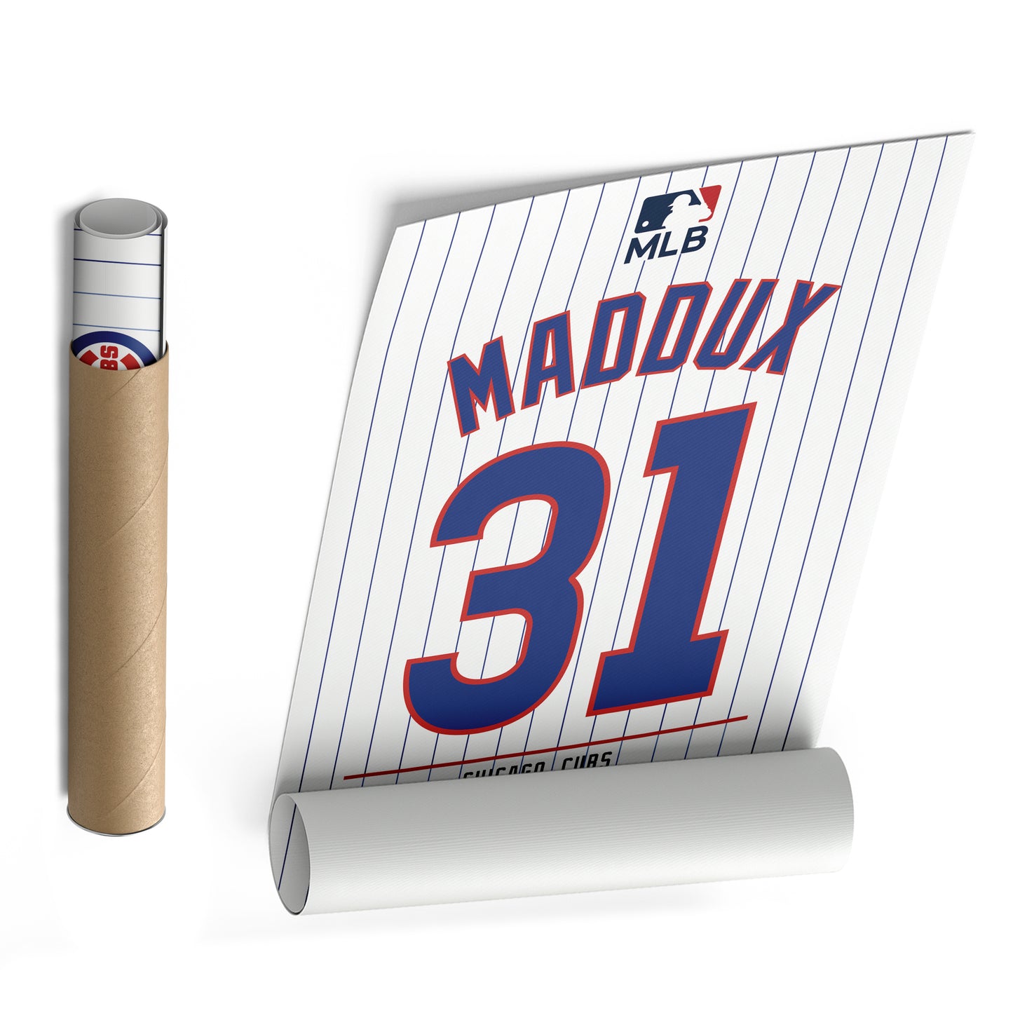 Greg Maddux Chicago Cubs Jersey Canvas Wall Art