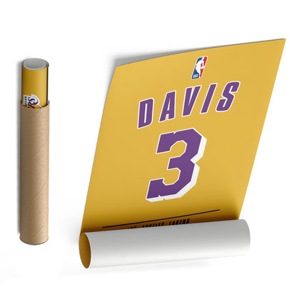 Anthony Davis Lakers Jersey Canvas Print | Wall Art Decor