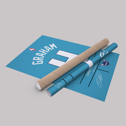 Devonte' Graham Hornets Jersey Canvas Print | Wall Art Decor