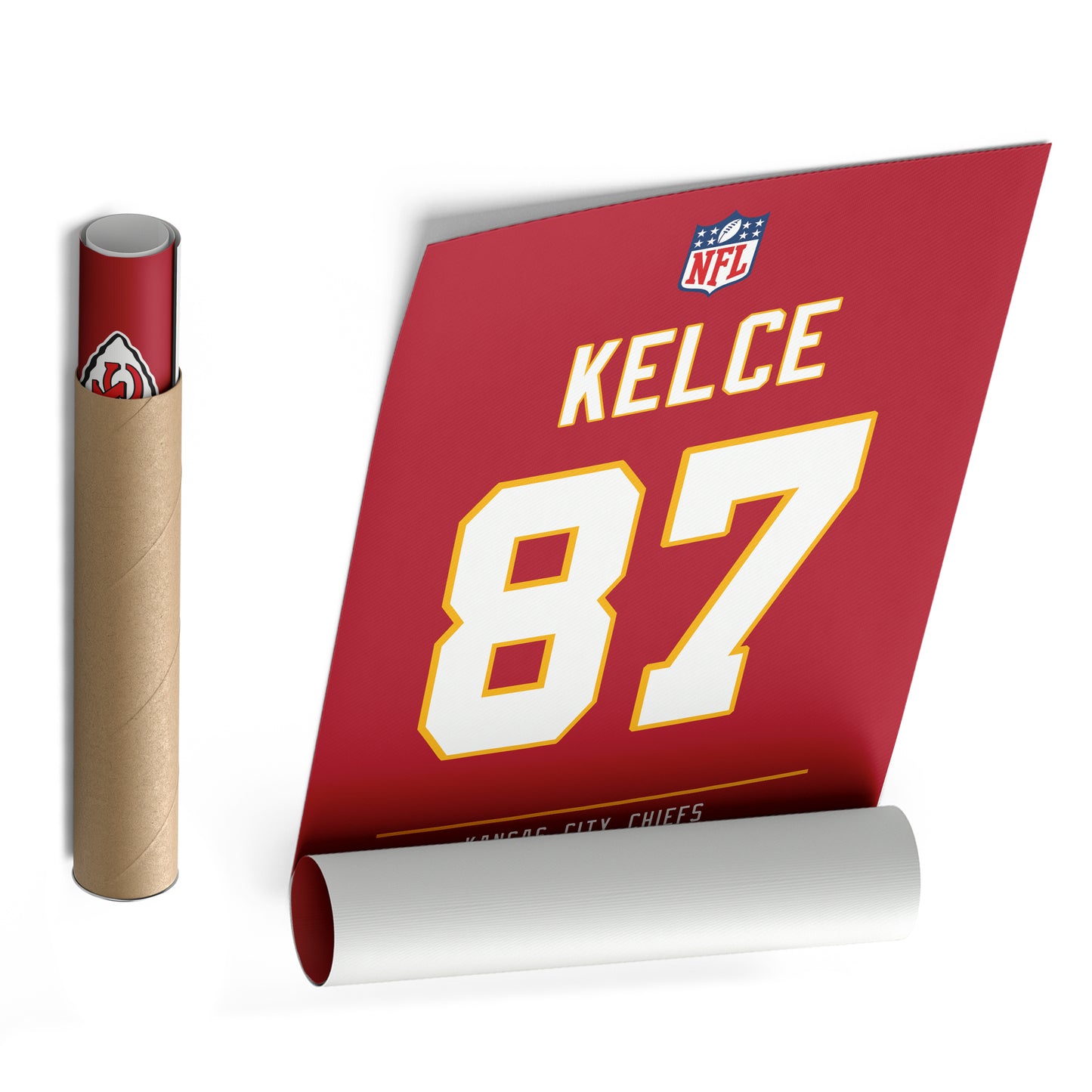 Travis Kelce Chiefs Jersey Canvas Print | Wall Art Decor