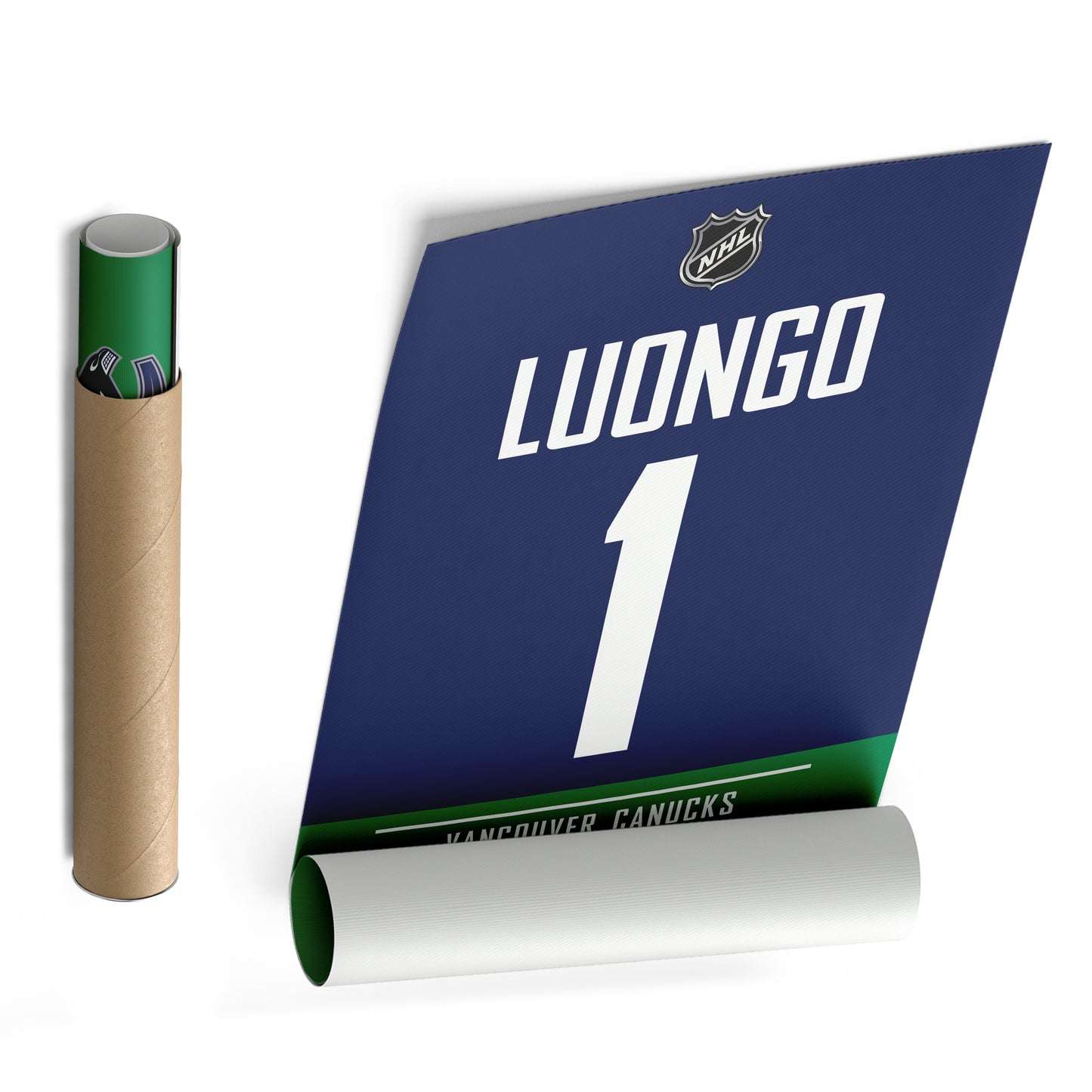 Roberto Luongo Canucks Jersey Canvas Print | Wall Art Decor