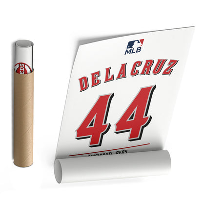 Elly De La Cruz Cincinnati Reds Jersey Canvas Wall Art
