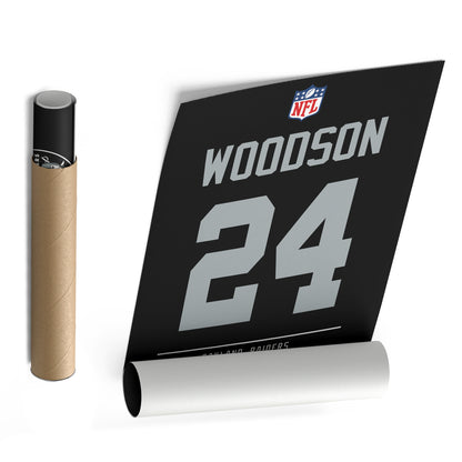 Charles Woodson Raiders Jersey Canvas Print | Wall Art Decor