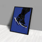 Air Jordan 1 Mid Blue Black Art