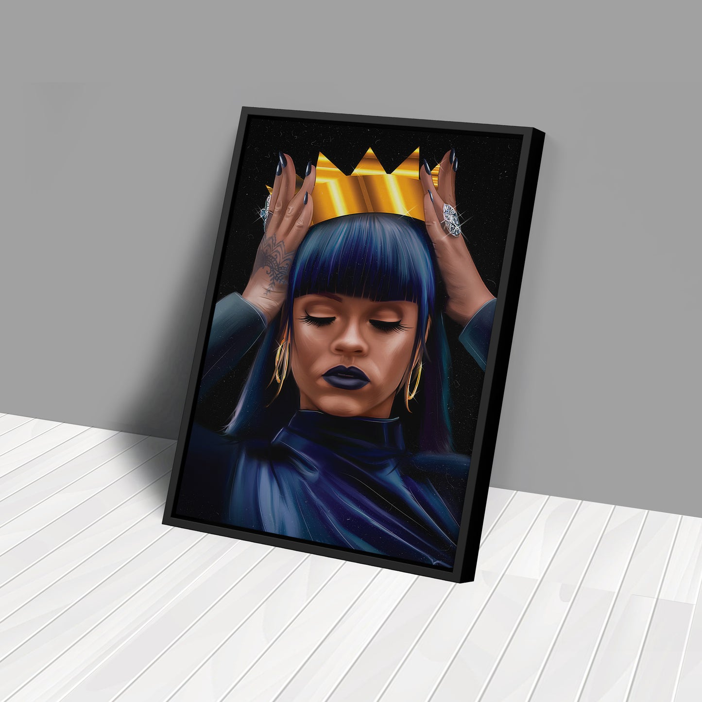 Rihanna Crown Art