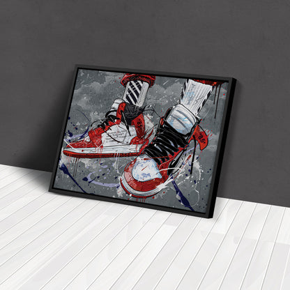 Air Jordan 1 Mid Classic Graffiti