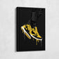 Air Jordan 1 Mid Black Yellow Art