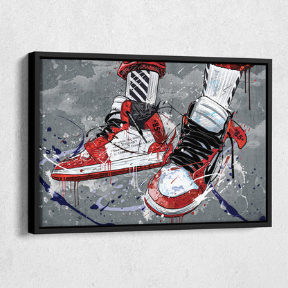 Air Jordan 1 Mid Classic Graffiti