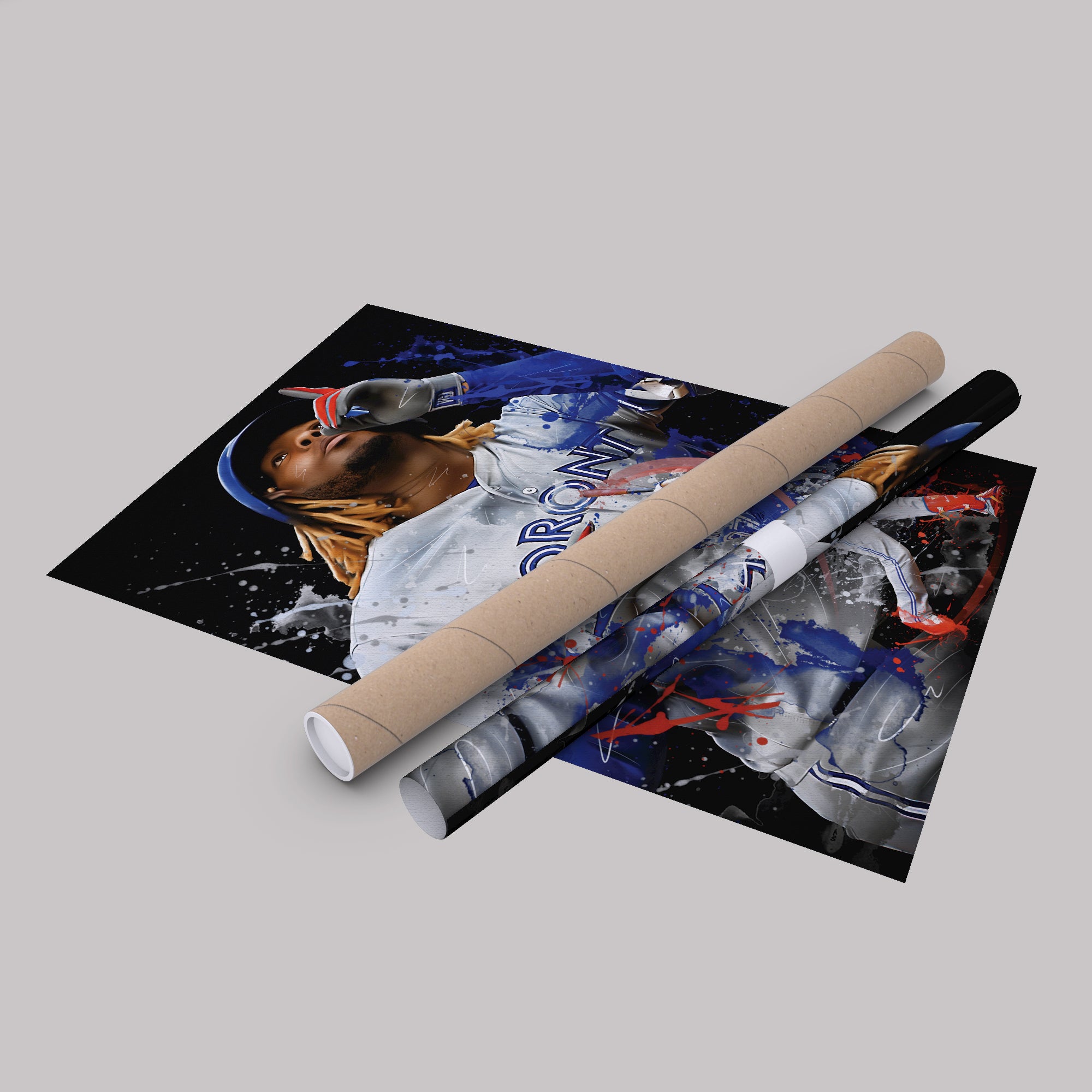 Vladimir Guerrero Jr Poster Toronto Blue Jays Canvas Wrap 